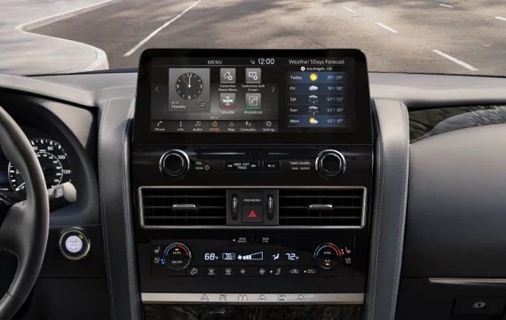 2023 Nissan Armada touchscreen and front console | Supreme Nissan in Slidell LA