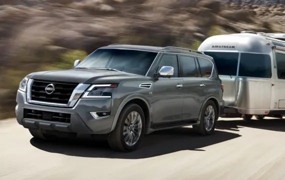 2023 Nissan Armada towing an airstream | Supreme Nissan in Slidell LA