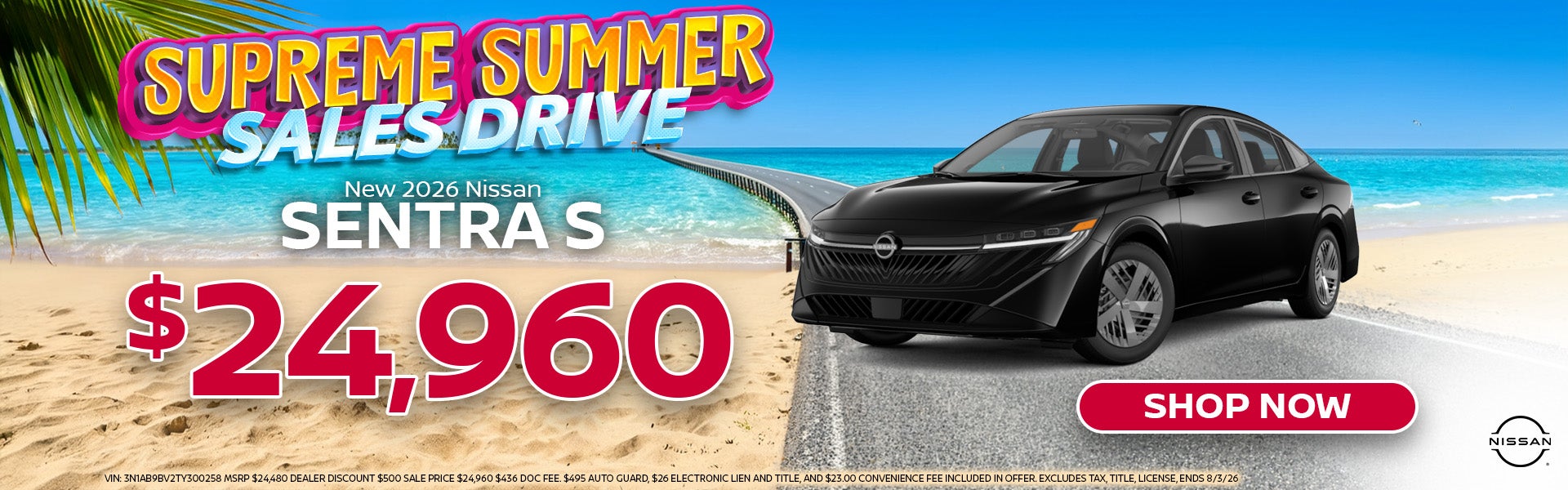 2025 Nissan Sentra S $24,960 Off MSRP