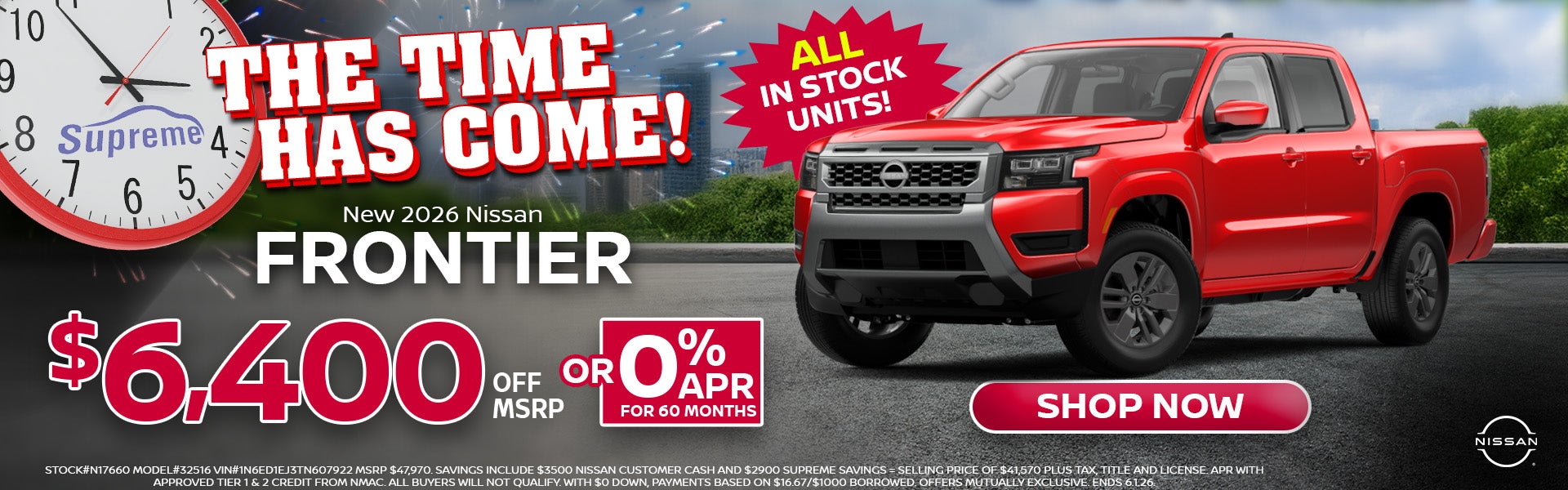 New 2026 Nissan  FRONTIER